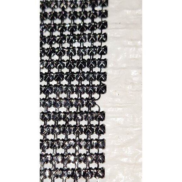 A Mesh Bracelet Gunmetal Gray Chainmail Steampunk Whimsigoth Medievel As-Is - Picture 6 of 10